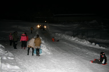 ソリーで遊ぶ事も