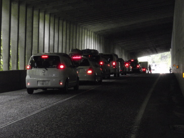 １００ｍ程の渋滞