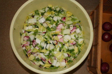 白菜とカブの切り漬け