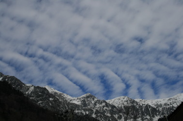 新穂高バスターミナル付近