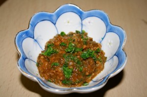 コンテツ　（コシアブラ味噌）